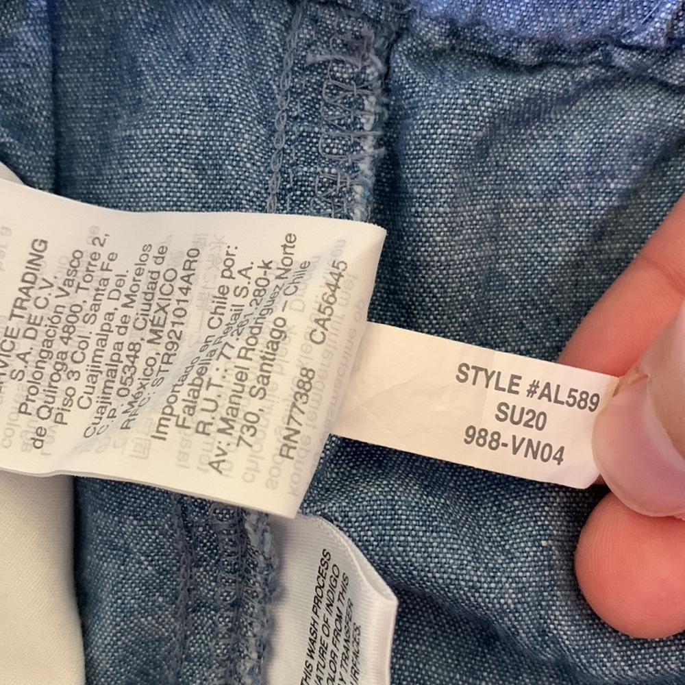 J Crew Chambray Tie Shorts | xs - Picture 5 of 5